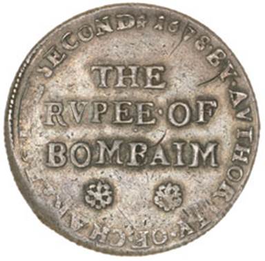 Bombay 8 RUPEE OF BOMBAIM Pr 25 Obv