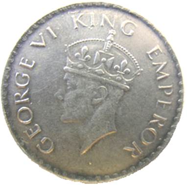George VI Rupee 1939 Obv Fake