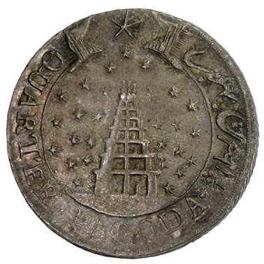 Madras 18 1807 Quarter Pagoda Obv