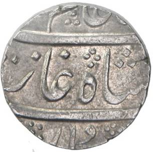 281 Shah Alam II Surat Rupee RY 25 Obv