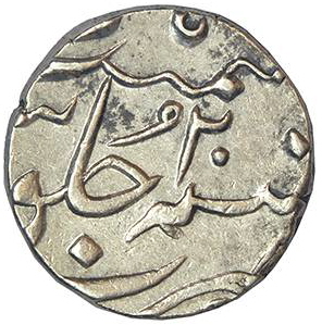 181 Shah Alam II Half Rupee Surat RY 20 Rev