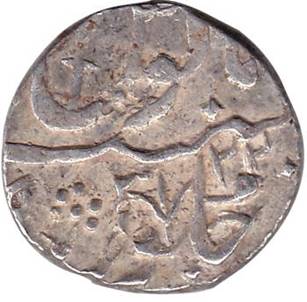 214 Shah Alam II Chandore Type 3 Rupee AH 1199 RY 22 Rev