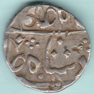 233 Shah Alam II Chandore Rupee RY 29 Obv