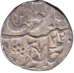 214 Shah Alam II Chandore Type 3 Rupee AH 1199 RY 22 Rev