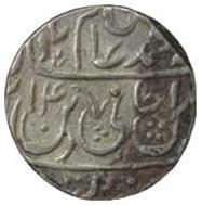60 Shah Alam II Saharanpur Type 18a Rupee AH 1214 RY 41 Obv