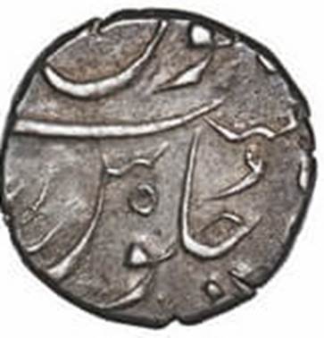 212 Alamgir Surat Half Rupee RY 5 Rev.j